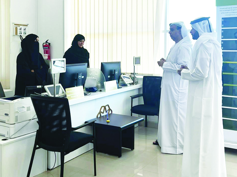 Ajman DED visits the Customer Happiness Center in Manama. Al Hamrani: “These visits aim to develop the services provided in the Customer Happiness Centers.”